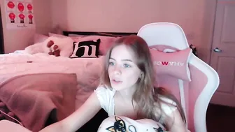 katieecage chaturbate busty blonde gently masturbates cunt