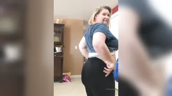 bustykrisann onlyfans ardent young lady caresses big tits at work