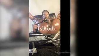 TSBronx onlyfans homemade bitch performs a striptease