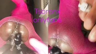 TSBronx onlyfans hot bitch passionately pulls pussy