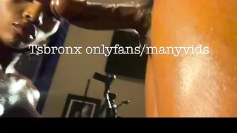 TSBronx onlyfans sexy whore masturbates with a phallus