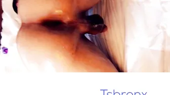 TSBronx onlyfans old woman fucks herself with two toys in both holes