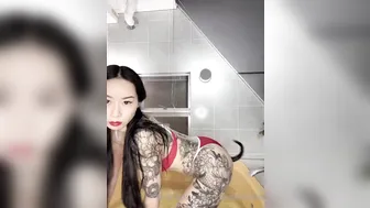 mistresshinako onlyfans crazy girl caresses shaved pussy