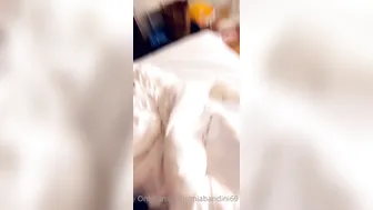 miabandini69 onlyfans hot brunette girl gently masturbates cunt