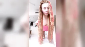 miabandini69 onlyfans spicy chick gently pulls pussy