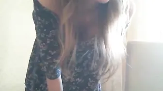 wetsweett fucks herself with black dildo