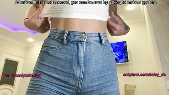 emrataa gorgeous girl is naughty in front of a mirror