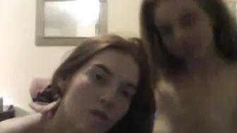 gingertwins lustful babe caresses herself with fingers