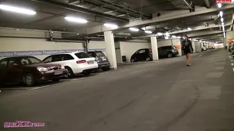 cumshot in the ass at night parking