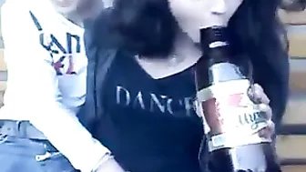 on the street masturbate pussy and a member