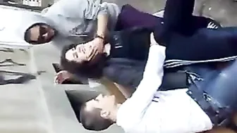 on the street masturbate pussy and a member