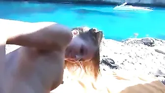 Sex on the beach became the most passionate adventure of beauty