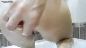 home sex in bathroom with phalos