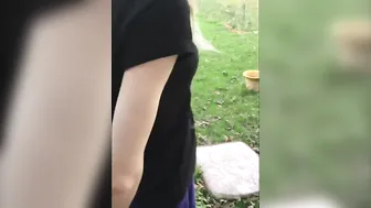 The girl was brought to the point where she ended with a squirt