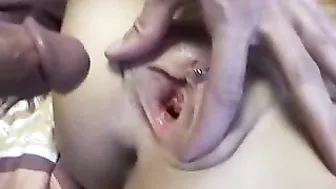 Man fucking thin girl