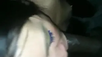 Beautiful girl did blowjob black