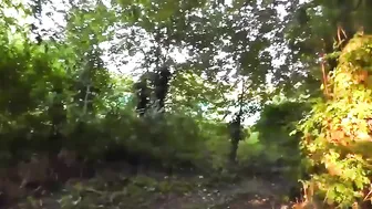 Erotic walk in the park for the lady