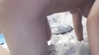 The blonde is satisfied with a self-tie