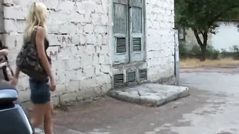 fucks two female students in an apartment