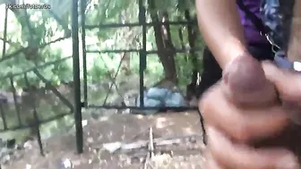 Extreme masturbate in the park