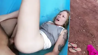 Curly sucked cock and got fucked