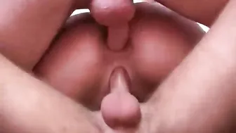 double penetration close-up