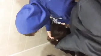 student blowjob in the toilet