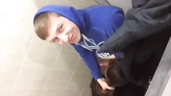 student blowjob in the toilet