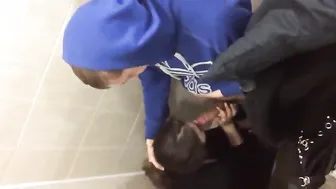 student blowjob in the toilet