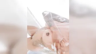 gabbyryan onlyfans busty bitch in stockings masturbating with fingers