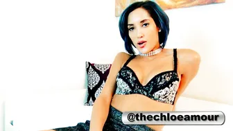 chloeamour onlyfans white-haired slut fucks with phallus
