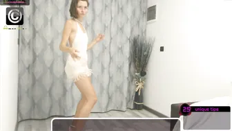 bellejai busty young lady erotically posing in a dress