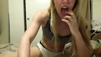 spicypurrito4u appetizing nipple presses shaved holes