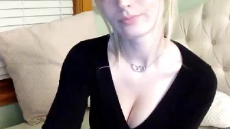 dollydreamz ardent young lady caresses big tits at work