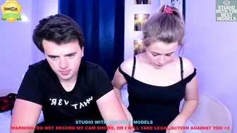 damon_n_alice sucking dick and jerking off on camera showing her little holes