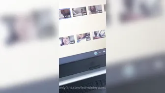 leahwintersxoxo onlyfans busty blonde masturbating shaved vagina