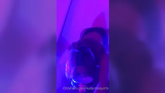 kazumisquirts onlyfans bitch in uniform touches nipples