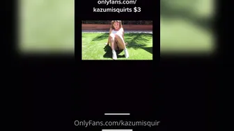 kazumisquirts onlyfans spectacular skin cleaves the vagina with a large dildo