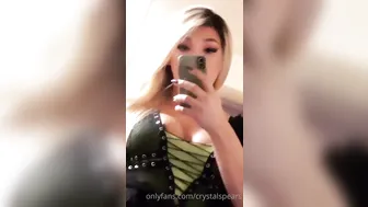 crystalspears onlyfans flawless babe happily kneads huge tits
