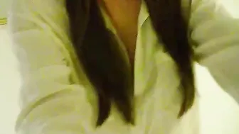 tconradx onlyfans busty slut caresses shaved pussy