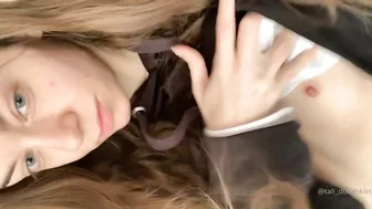 tali_dovahkiin onlyfans lustful mare caresses boobs