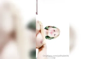 jailhailet06 onlyfans bitch in stockings tightly hammering herself with a bottle