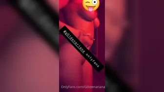 g0ldenariana onlyfans blonde female made  private  with a toy