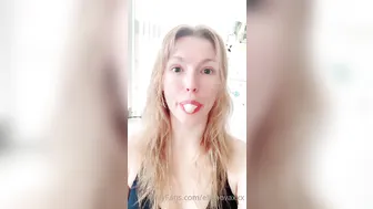 ellanovaxxx onlyfans black-haired young lady in stockings masturbates her shaved pussy