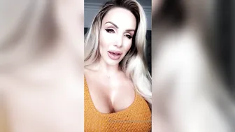 danniiharwood onlyfans openwork wench in stockings coyly changes poses and strokes shaved pussy