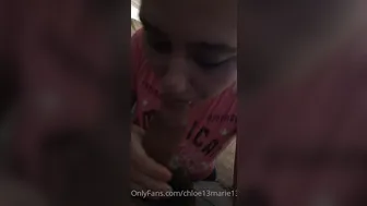 chloe13marie13 onlyfans sexy chick masturbates shaved pussy