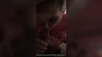 chloe13marie13 onlyfans sexy chick masturbates shaved pussy