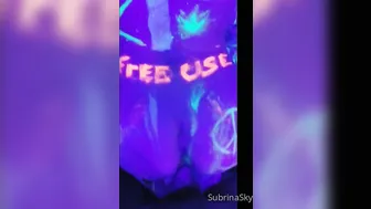 subrinasky onlyfans babe in stockings passionately masturbating cunt