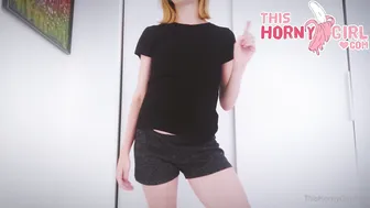 thishornygirl onlyfans shy slut with a nice ass fucks pussy