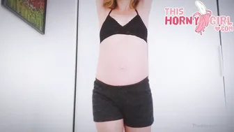 thishornygirl onlyfans shy slut with a nice ass fucks pussy